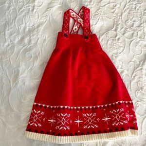 Hanna Andersson Red Snowflake Dress